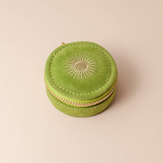 Mini Travel Jewellery Case in Avocado - cai & jo
