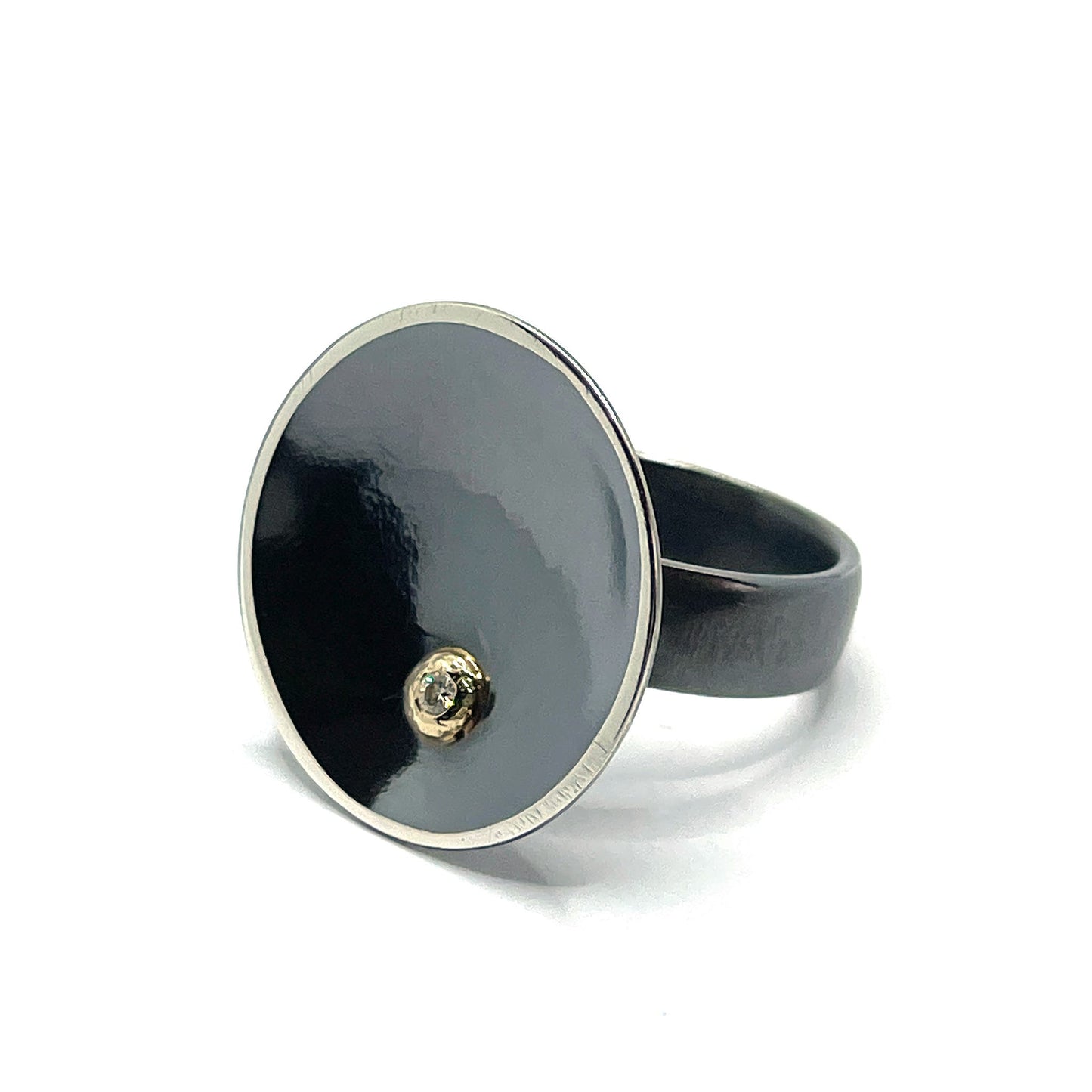 Black Statement Ring for Women