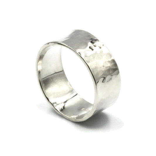 Hammered Sterling Silver Ring - Rebecca Cordingley