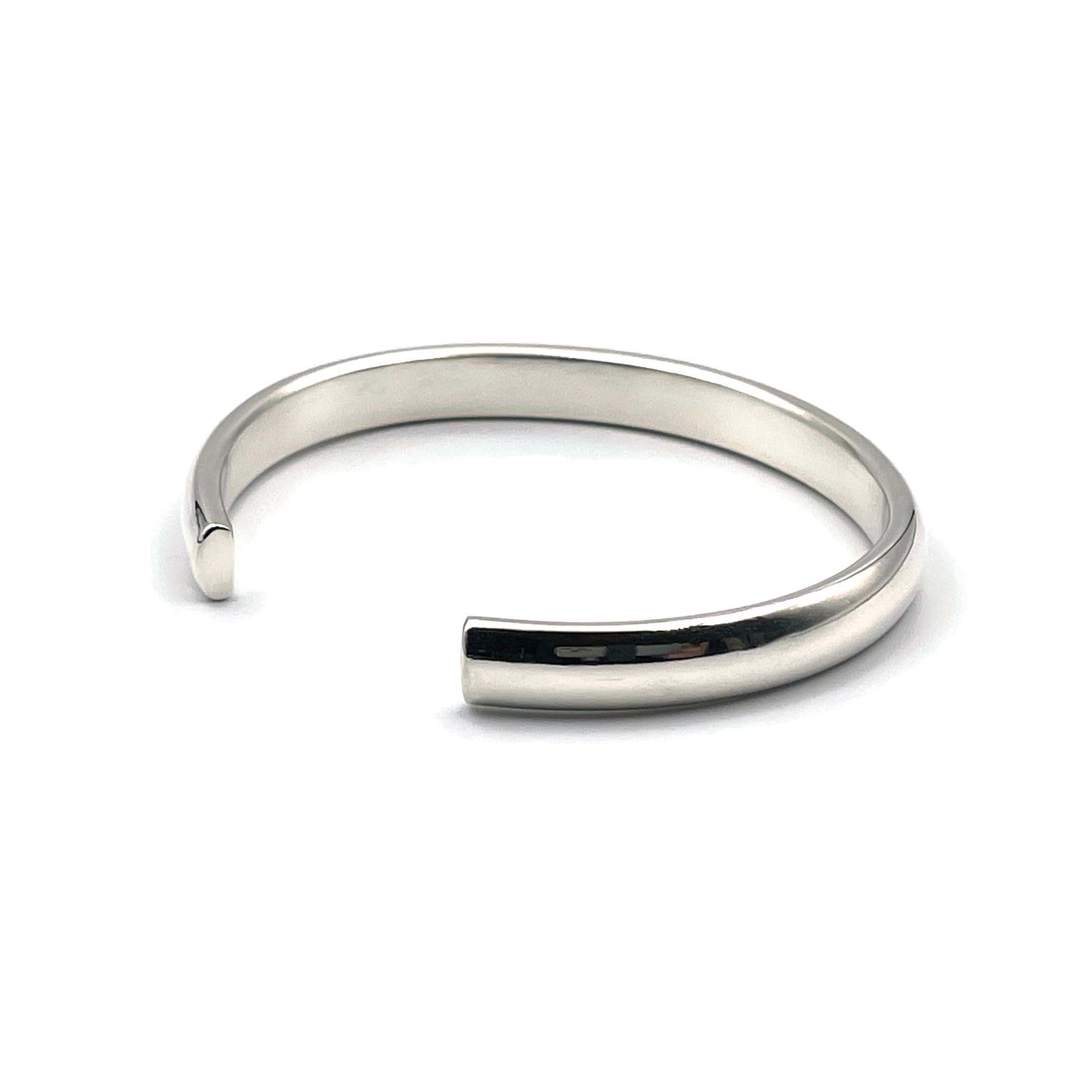 Half Round Sterling Silver Bracelet