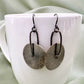 Sterling Silver Textured Disc Earrings