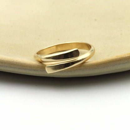 14k Yellow Gold Stacking Ring - Rebecca Cordingley