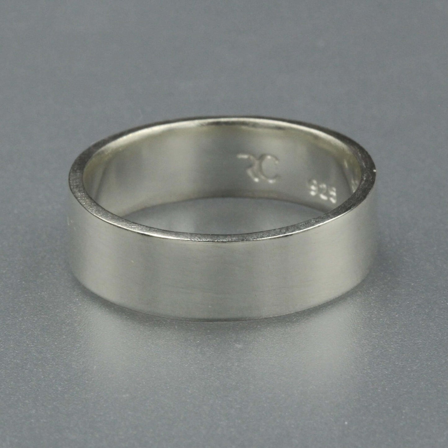 Flat Sterling Silver Wedding Rings - Rebecca Cordingley