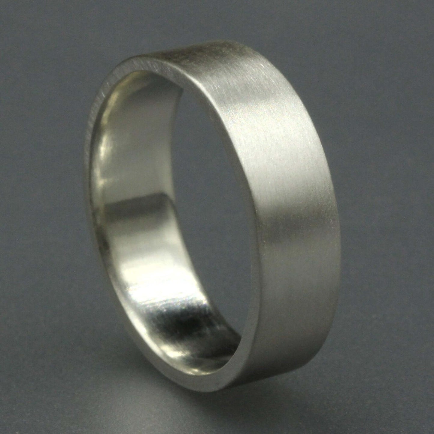 Flat Sterling Silver Wedding Rings - Rebecca Cordingley