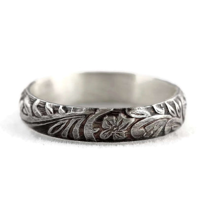 Sterling Silver Flower Stacking Ring - Rebecca Cordingley