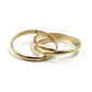 Gold Russian wedding ring in 14k yellow gold, handmade by Rebecca Cordingley