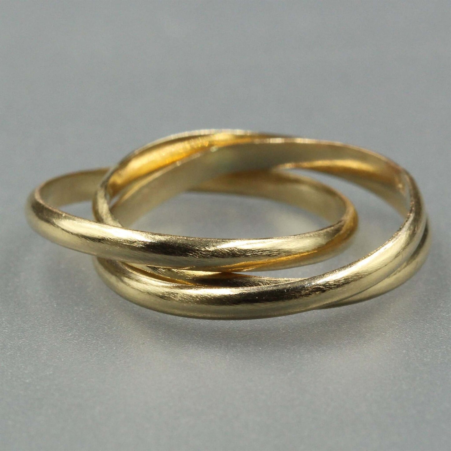 Gold Russian wedding ring in 14k yellow gold, handmade by Rebecca Cordingley