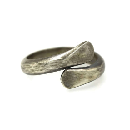 Hammered Sterling Silver Ring for Men | Rebecca Cordingley