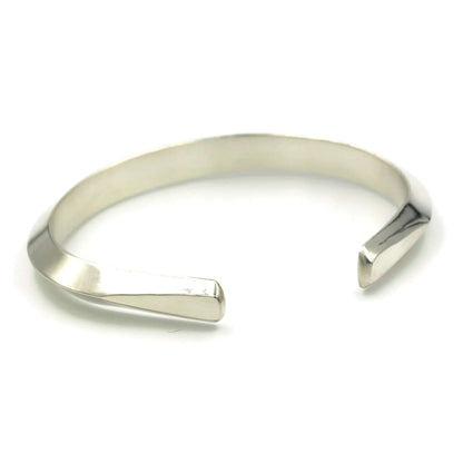 Heavy Sterling Silver Cuff Bracelet for Men - Rebecca Cordingley