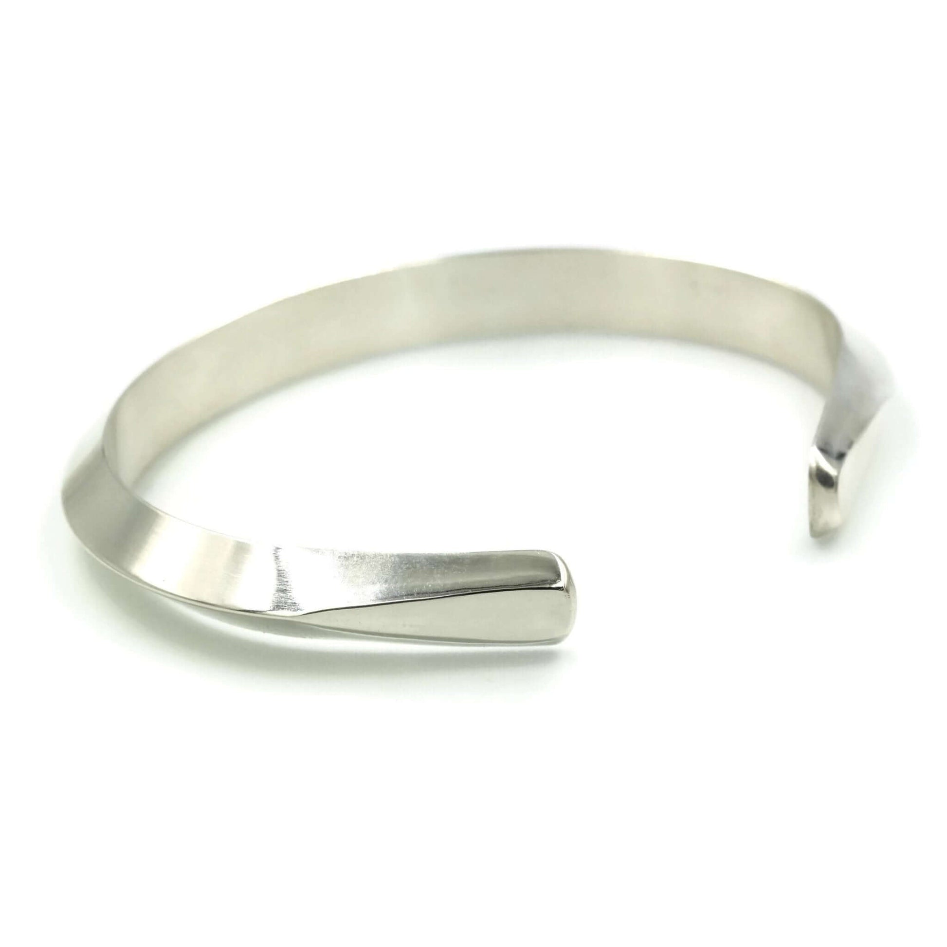 Heavy Sterling Silver Cuff Bracelet for Men - Rebecca Cordingley