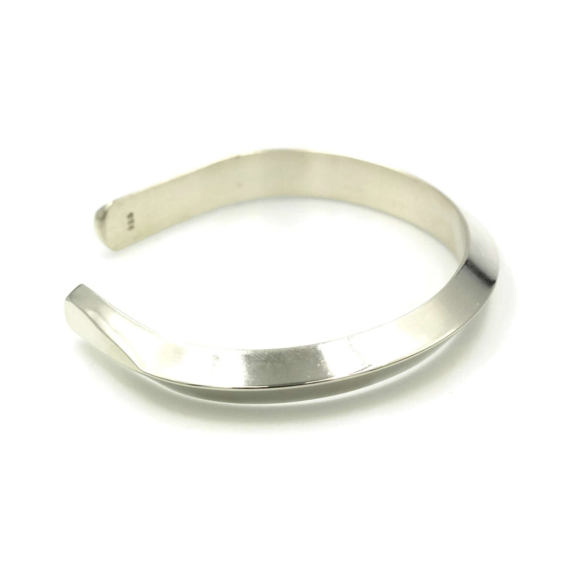 Heavy Sterling Silver Cuff Bracelet for Men - Rebecca Cordingley