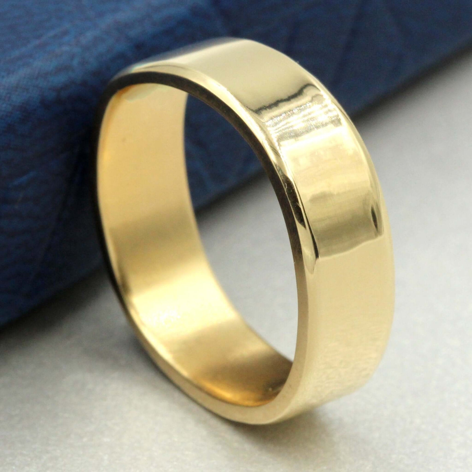 Men's Gold Band Wedding Ring - Rebecca Cordingley