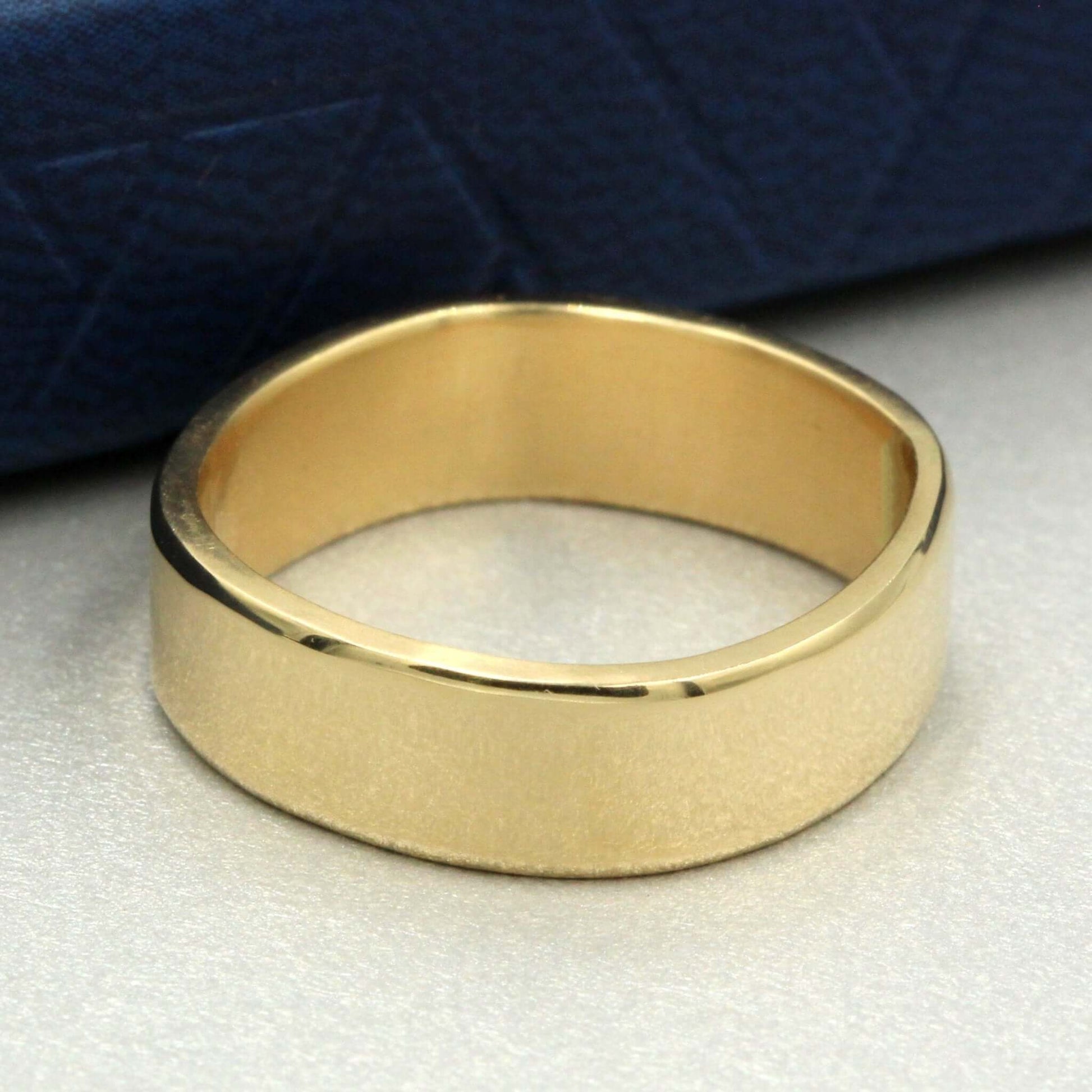 Men's Gold Band Wedding Ring - Rebecca Cordingley