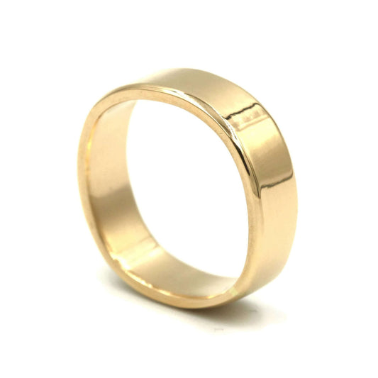 Men's Gold Band Wedding Ring - Rebecca Cordingley