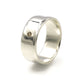 Men's or Women's Silver Diamond Wedding Ring - Rebecca Cordingley