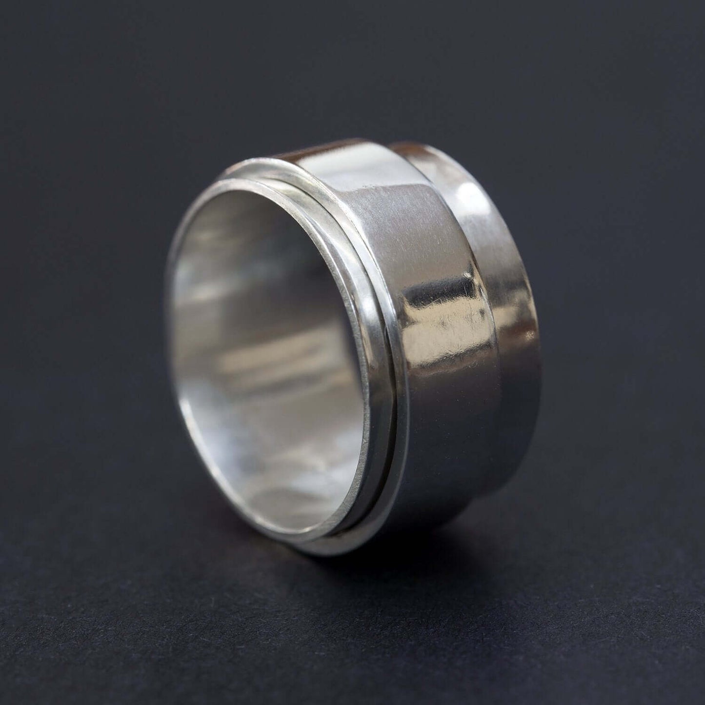 Modern Sterling Silver Spinner Rings - Rebecca Cordingley