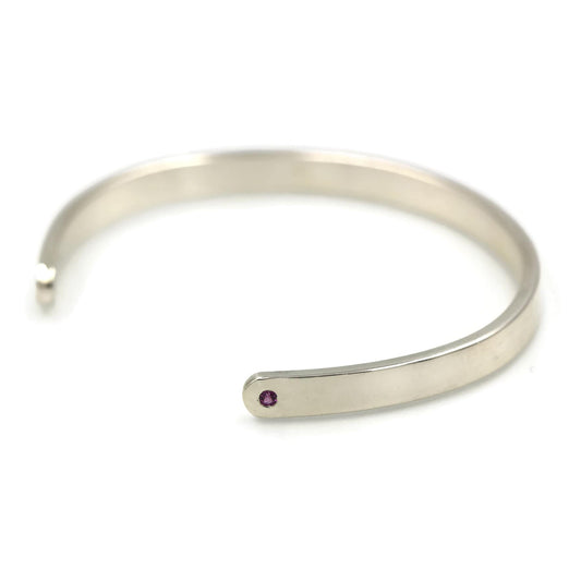 Rhodolite Garnet Cuff Bracelet - Rebecca Cordingley