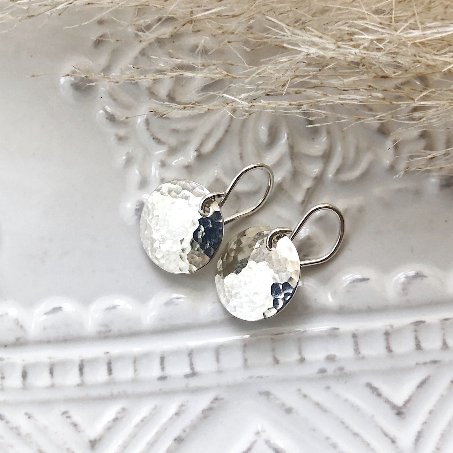 13mm Silver Drop Earrings | Rebecca Cordingley Jewellery