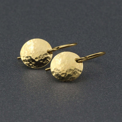 Solid 18k Gold Drop Earrings - Rebecca Cordingley