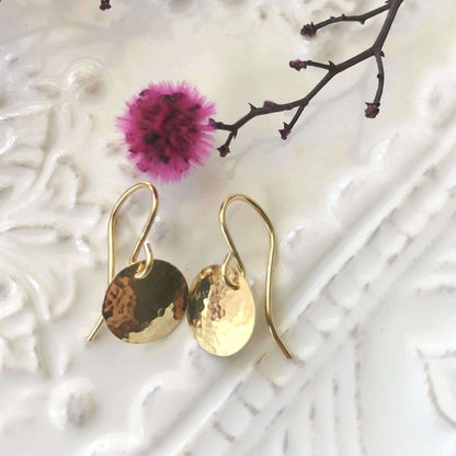 Solid 18k Gold Drop Earrings - Rebecca Cordingley