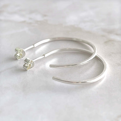 Sterling silver hoop earrings - Rebecca Cordingley Jewellery