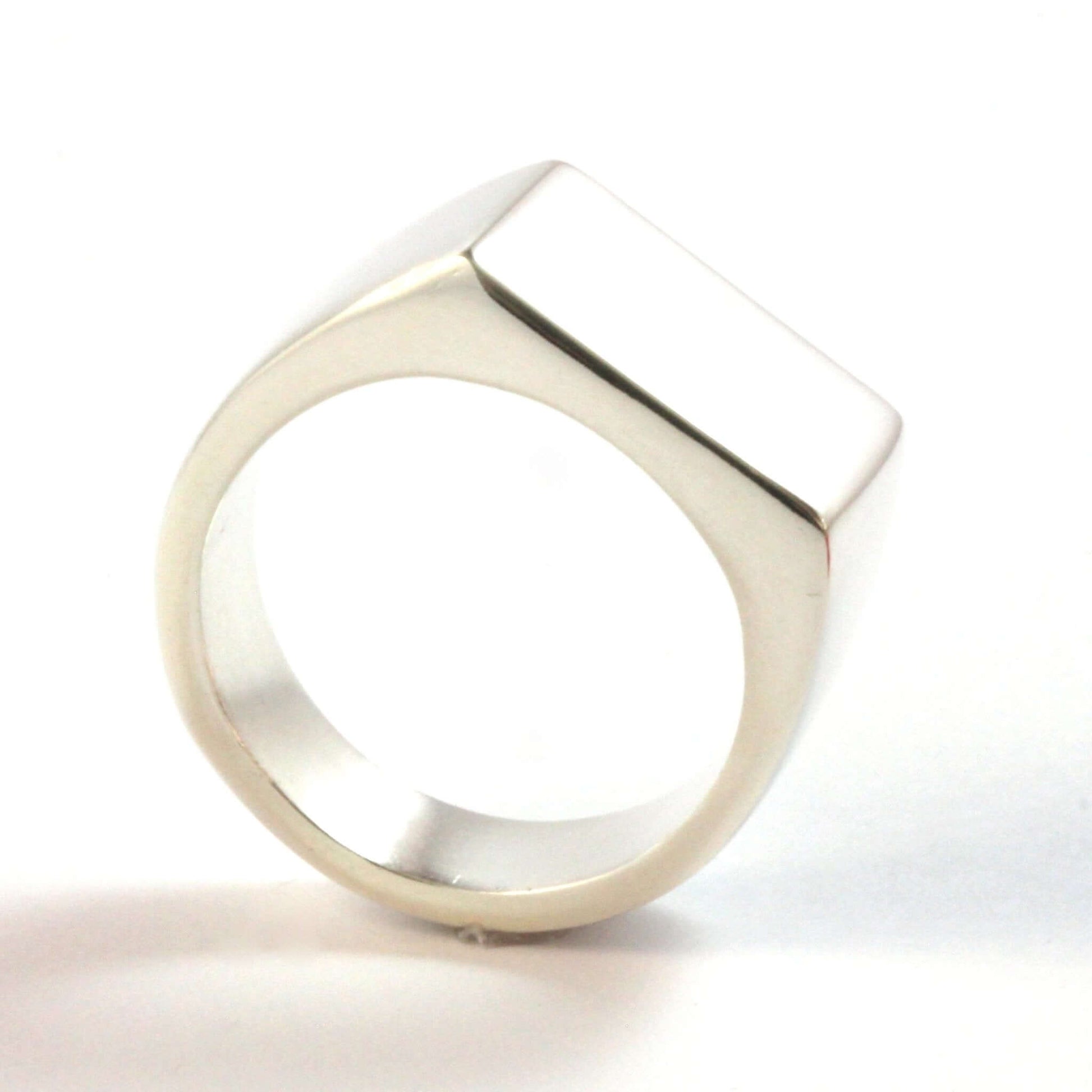 Sterling Silver Men's Signet Ring - Rebecca Cordingley