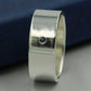 Sterling Silver Men's Wedding Ring with Sapphire - Rebecca Cordingley