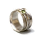 Sterling Silver Spinner Ring with Peridot - Rebecca Cordingley