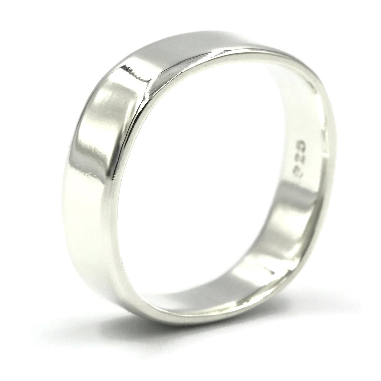 Sterling Silver Square Wedding Ring - Rebecca Cordingley