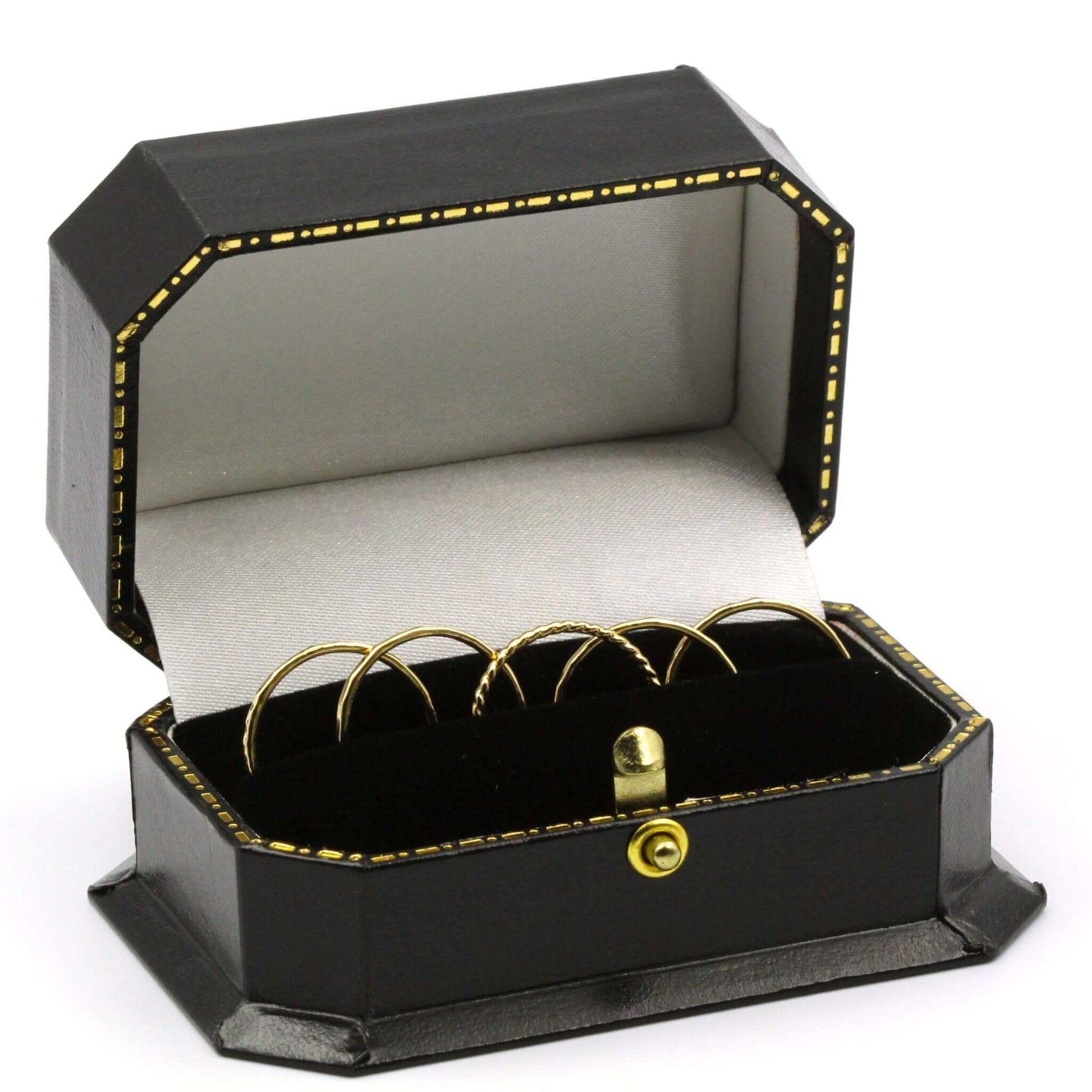 Thin Gold Stacking Ring Set - Rebecca Cordingley