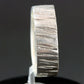 Wide Hammered Sterling Silver Ring with Ridged Pattern - Rebecca Cordingley
