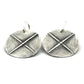 Women's Silver Drop Earrings | Fold Formed Cross - Rebecca Cordingley