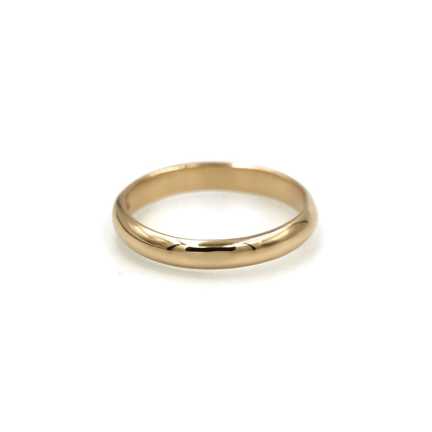 Yellow Gold Wedding Band - 14K - 3mm - Rebecca Cordingley