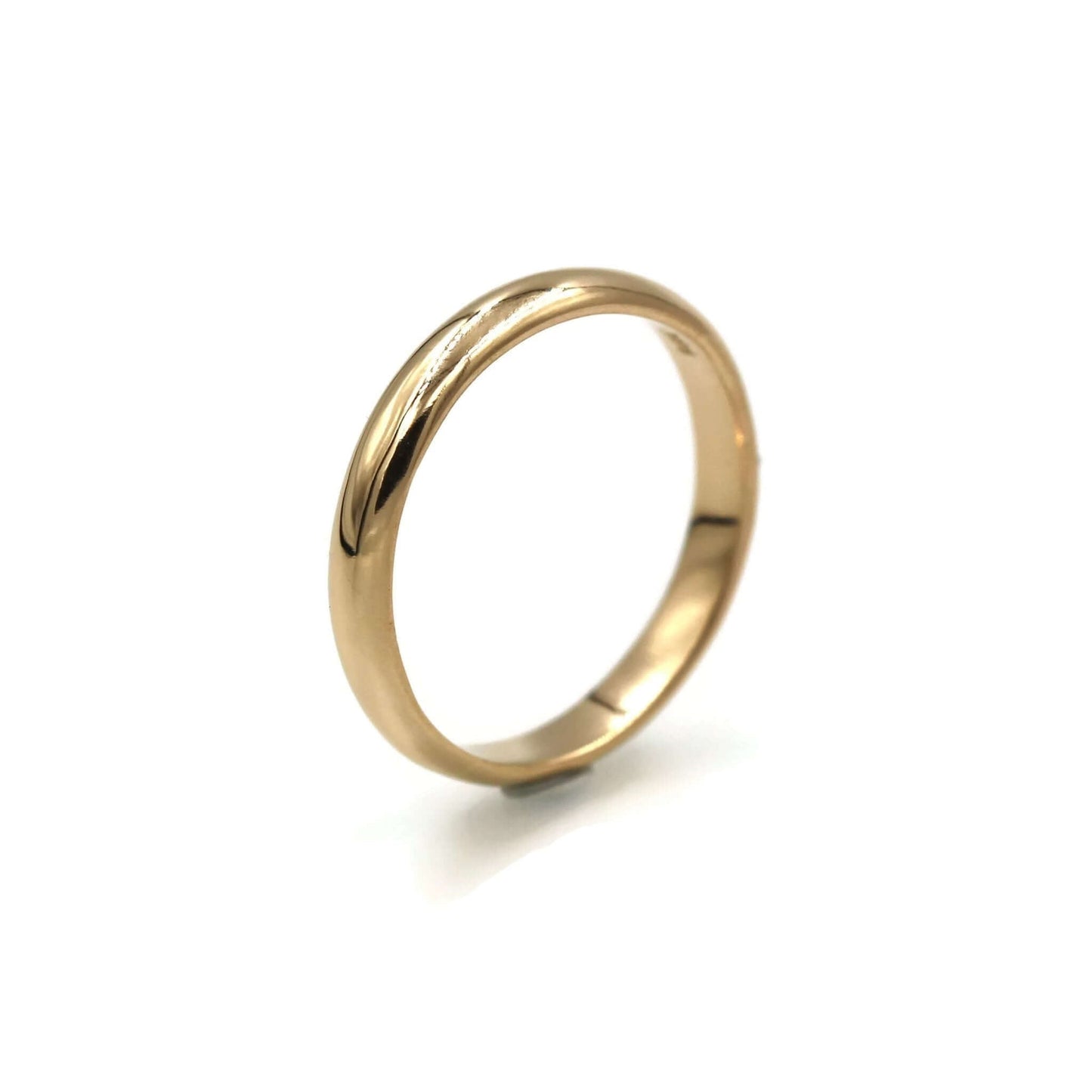 Yellow Gold Wedding Band - 14K - 3mm - Rebecca Cordingley