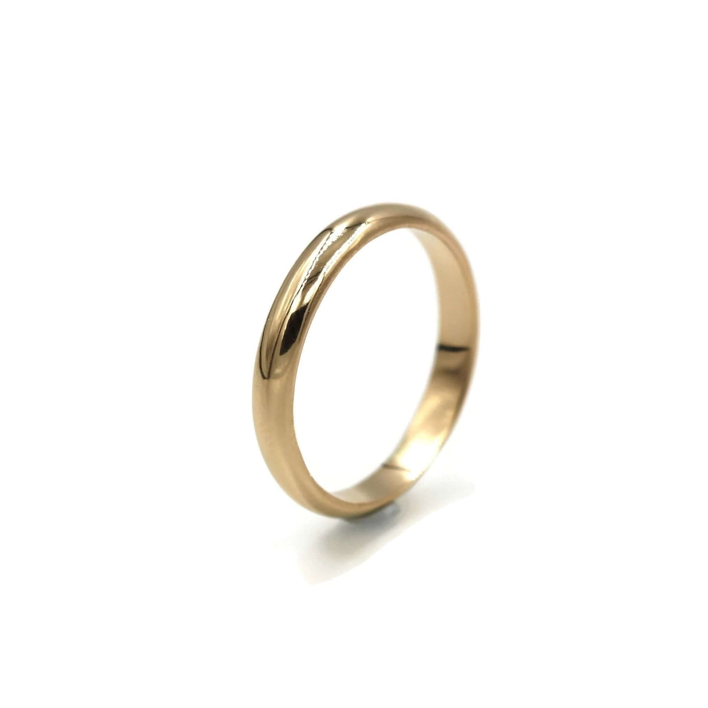 Yellow Gold Wedding Band - 14K - 3mm - Rebecca Cordingley